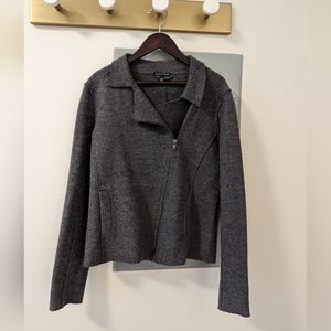 Eileen Fisher Boiled Wool Moto Jacket